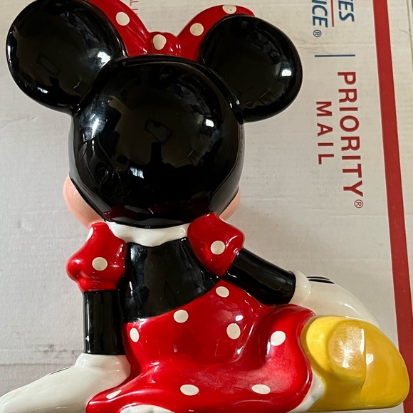 Disney Minnie Mouse Vintage Ceramic Piggy Bank - Picture 3 of 4